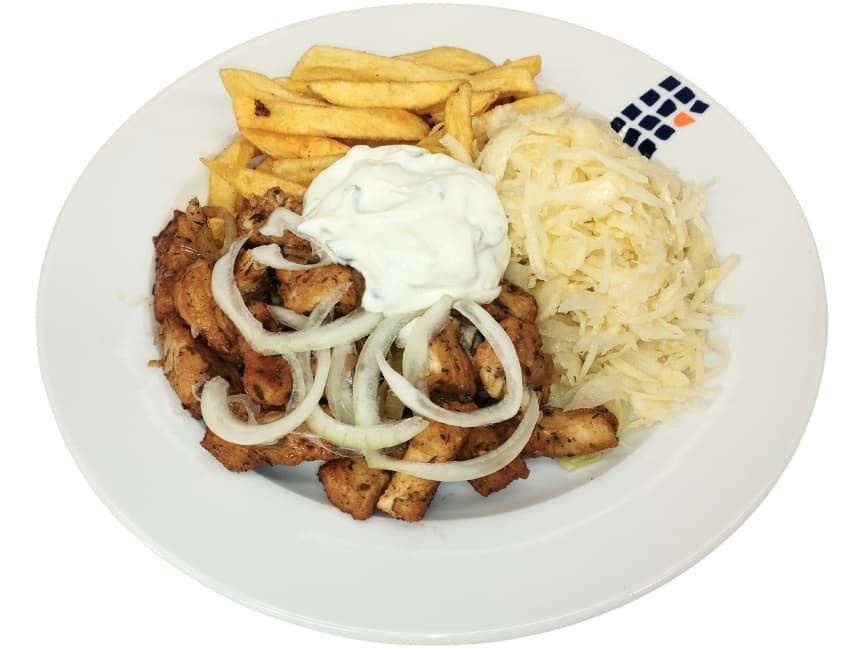 Gyrospfanne vom Huhn