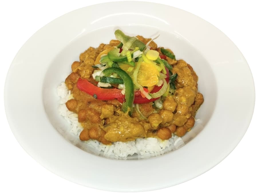 Kichererbsen-Erdnuss-Curry