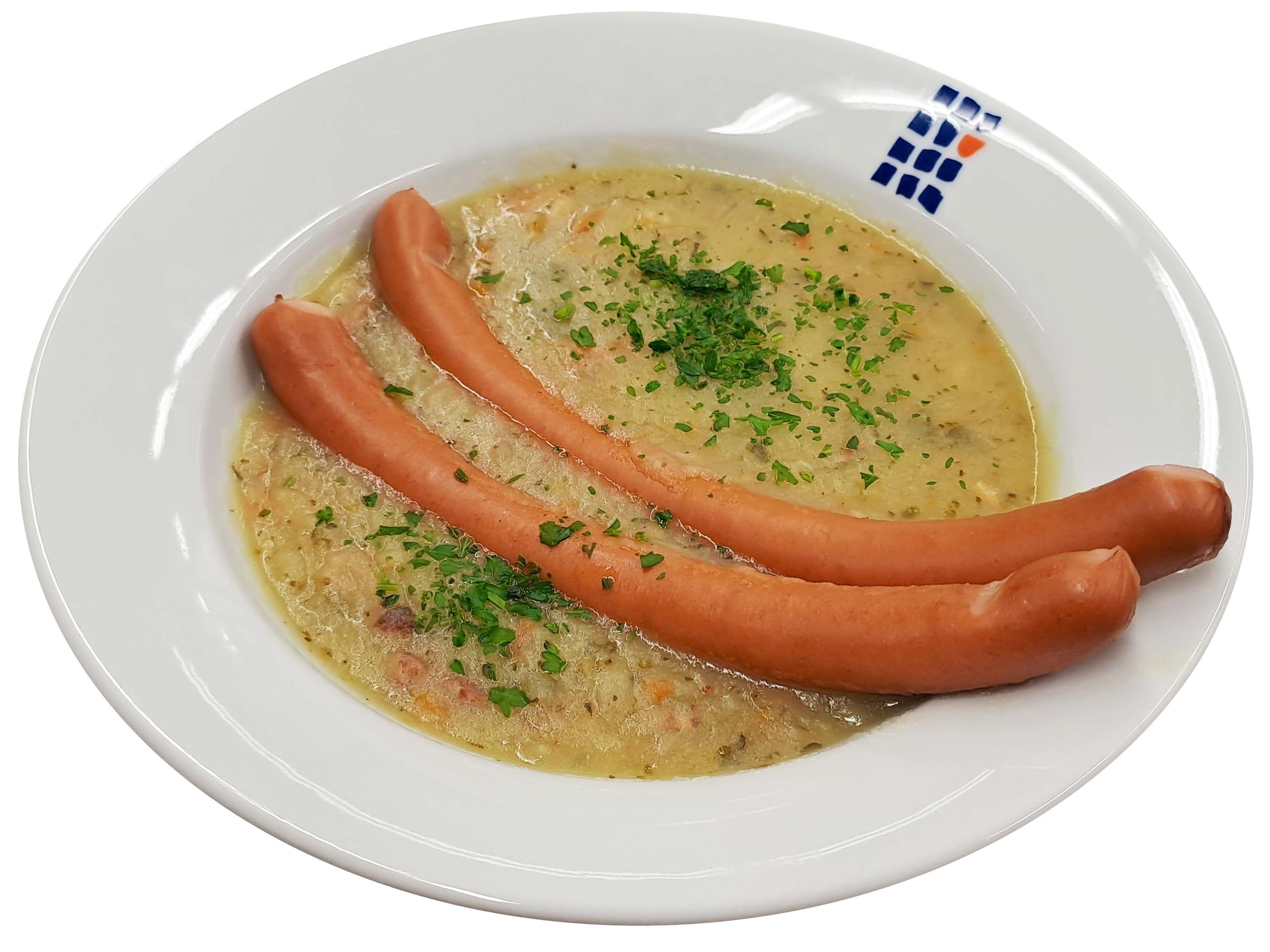Terrine Kartoffelsuppe mit Wiener Würstchen