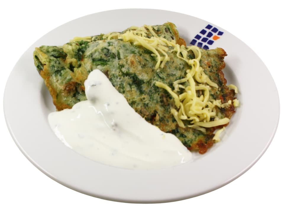 Spinatpfannkuchen