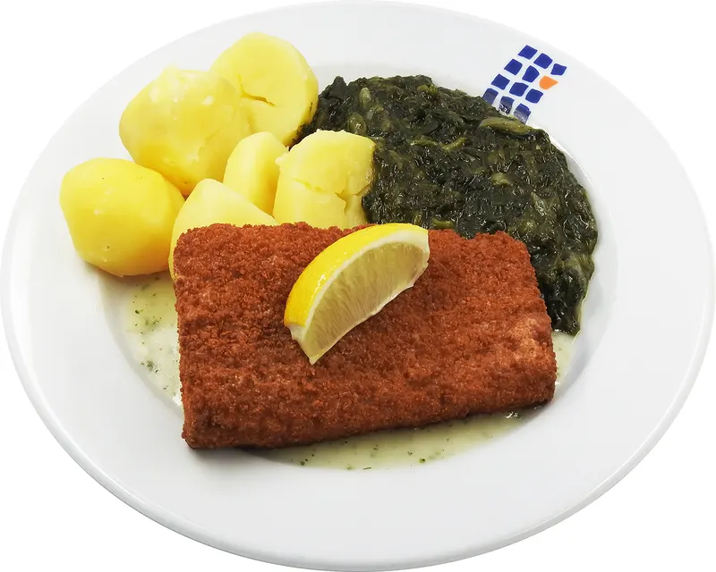 Paniertes Seelachsfilet