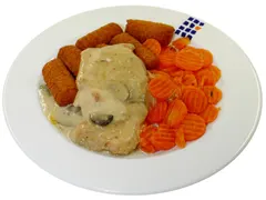 Sahneschnitzel von der Pute