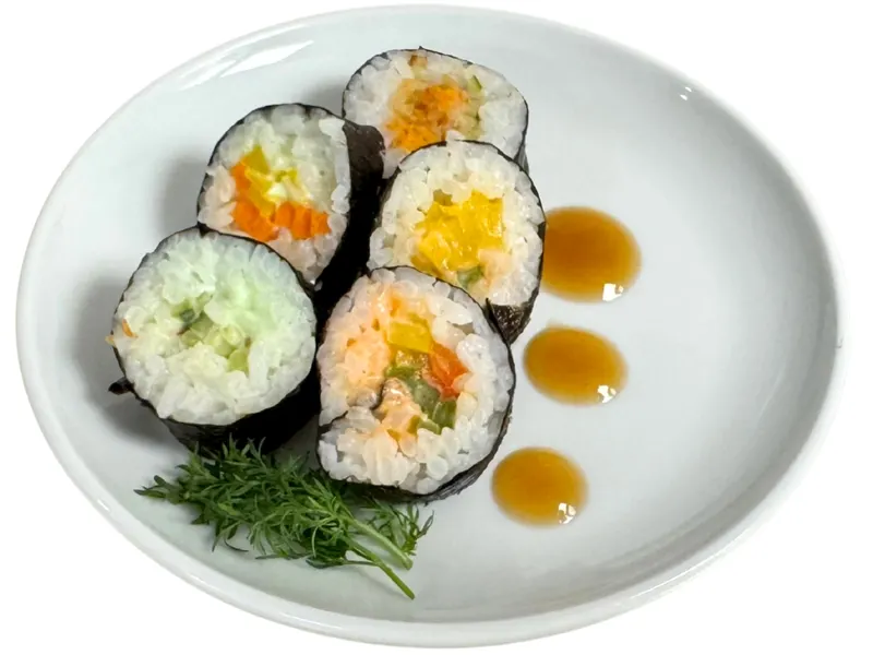 5-er Sushi mit gepickeltem Gemüse