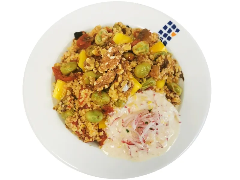 Bohnen-Bulgur-Ragout